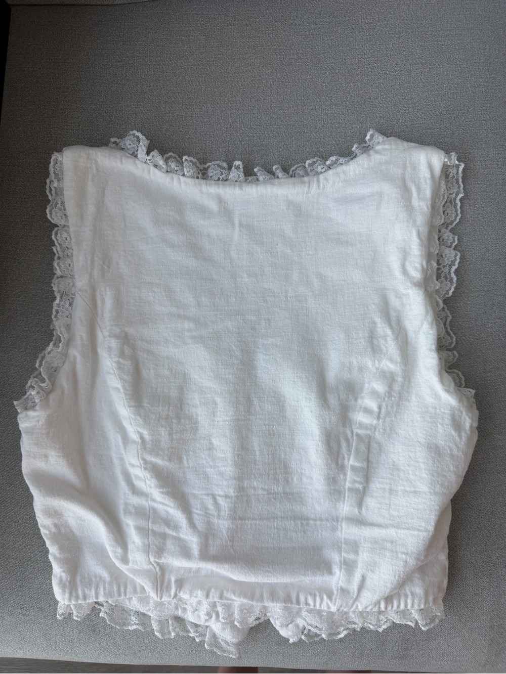 Princess Polly Silvanna Top White Size 0 - Picture 4 of 4